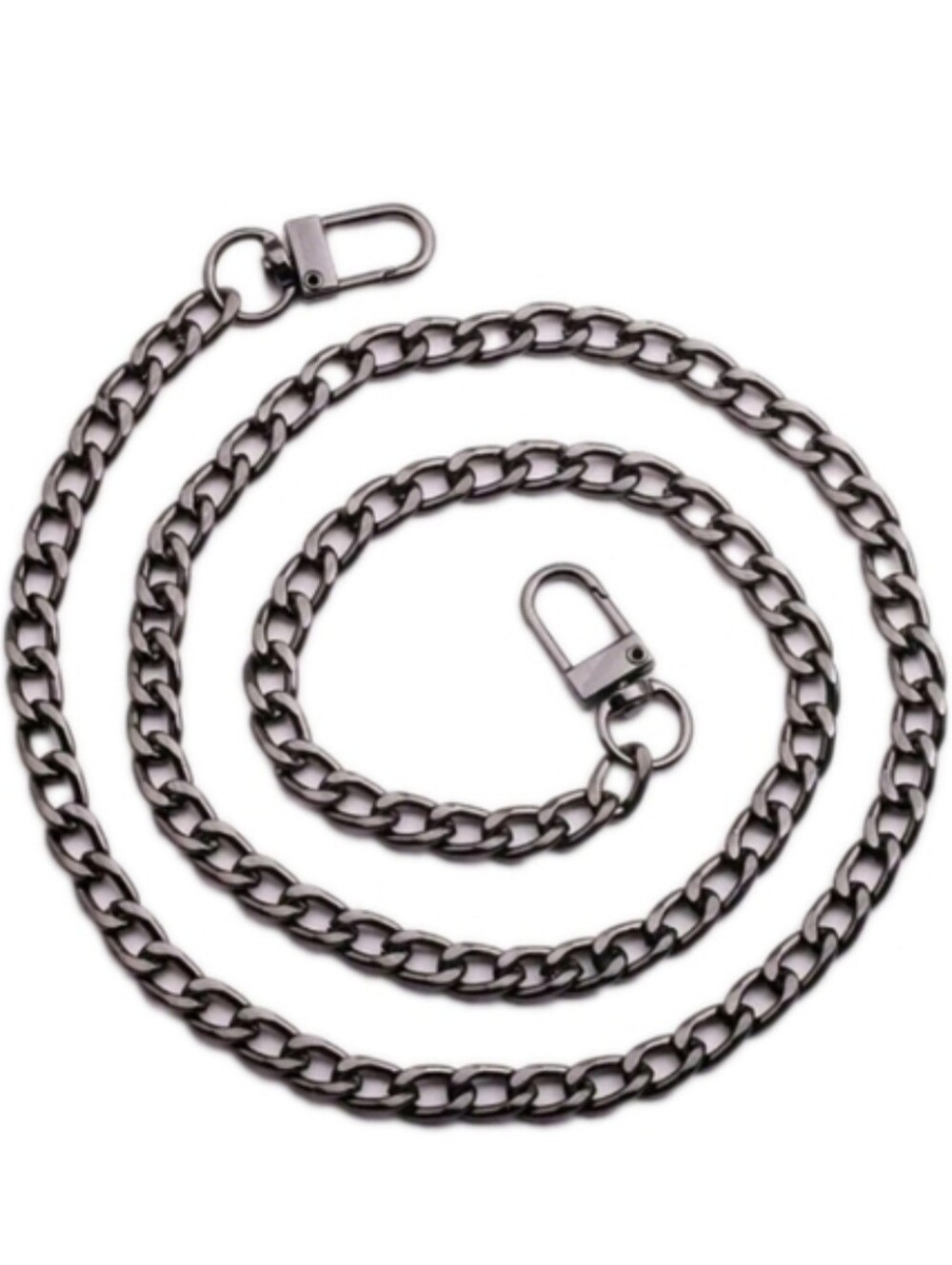 23.75" Black Chain Strap Handbags Wallets Shoulder Bag Replacement Metal